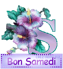 Gif animé Bon samedi fleur